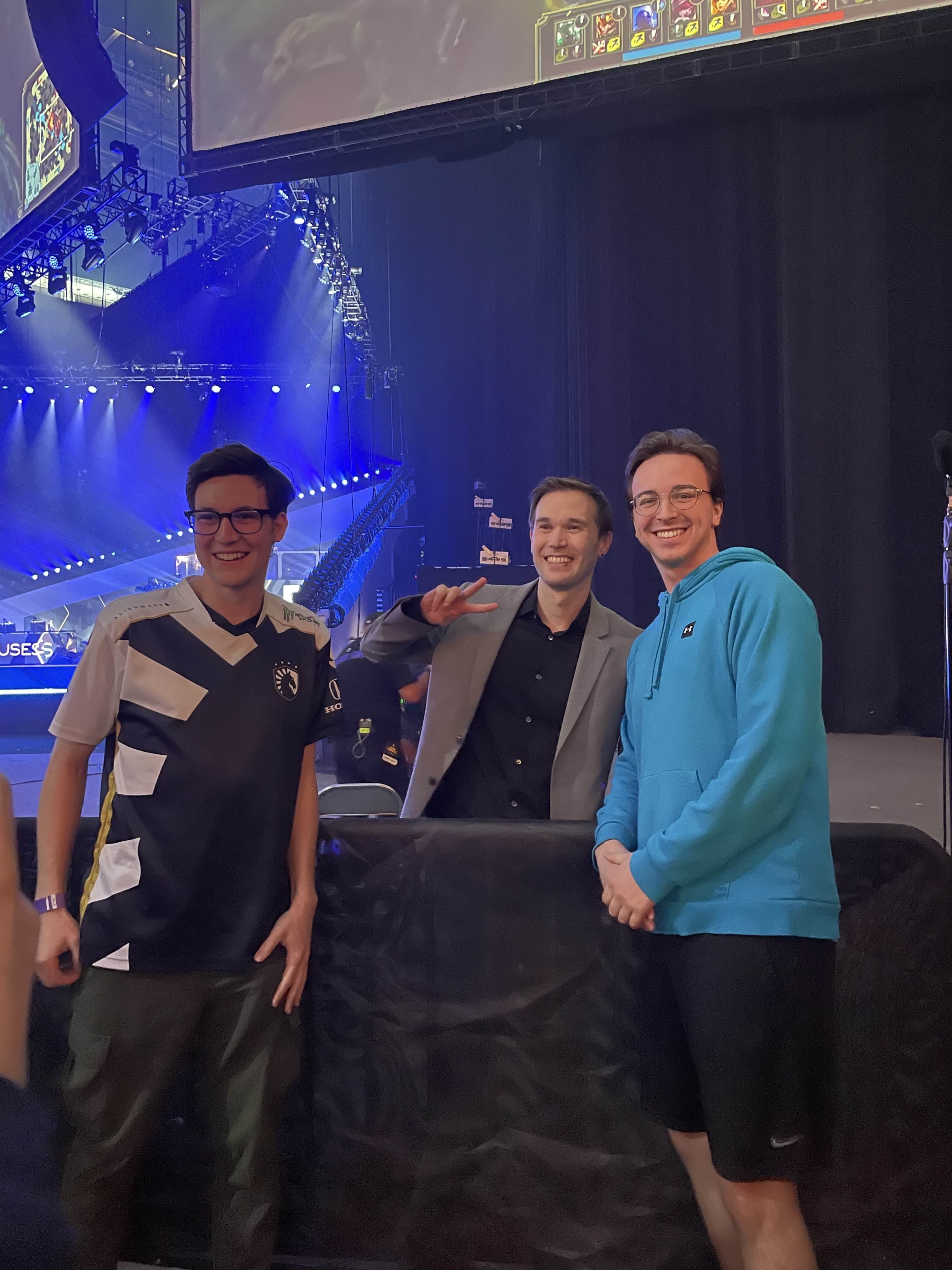 Meeting LCS casters Kobe and Azael at the Houston finals