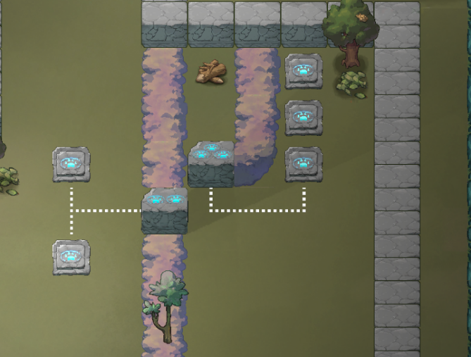 Level 4 finale: introduction of triple pressure plate mechanic