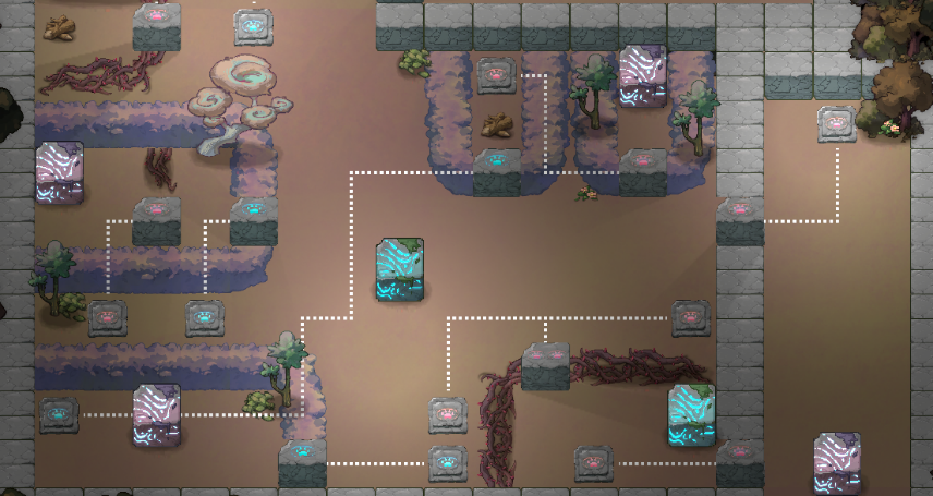 Level 5 opening: the optional 'starter cube' optimization puzzle
