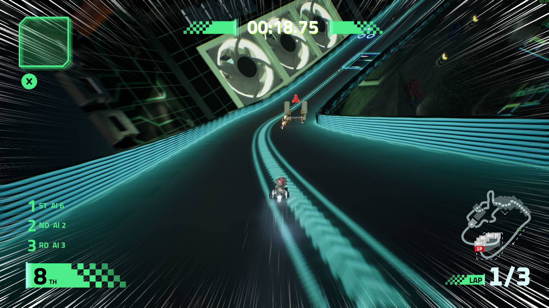 HardDriverz neon tunnel track