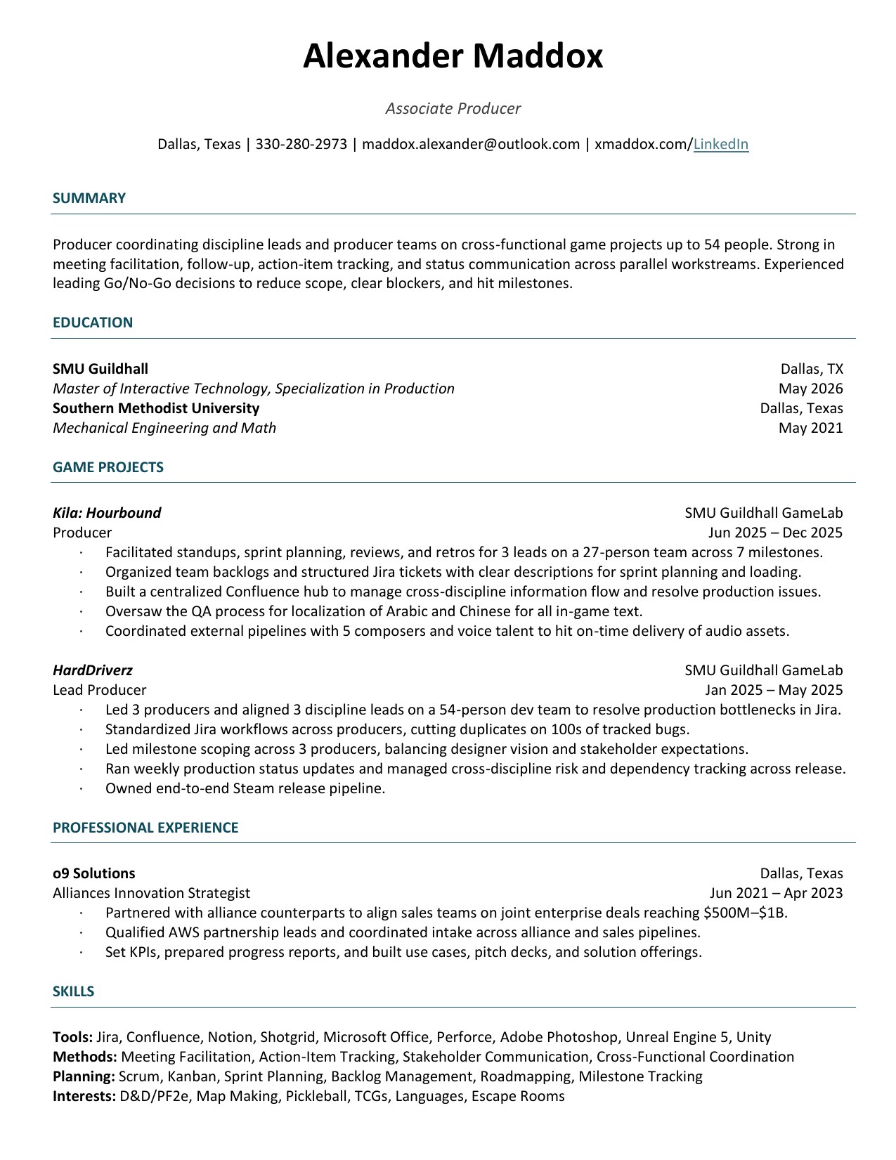 Resume preview